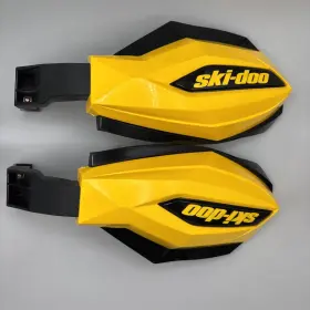 517305043 Ski-doo Handguard Set Pair Yellow Excellent Condition With No Cracks