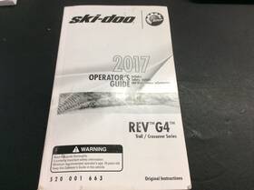 Ski Doo 520001663 Polaris New Old Stock Operators Manual 2017 Rev Gen4