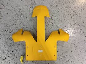 Ski-doo 860200333 New Racing Skid Plate Yellow 2008-2020 Xp Summit Renegade Bc