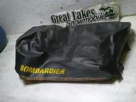 510003975 Skidoo 2003-2005 Tundra Snowmobile Good Used Black Yellow Seat Cover