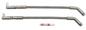 Slp 185-105 Snowmobile Ice Scratchers Stainless Steel Wire Rope Carbide Tip - Long 15 Inch