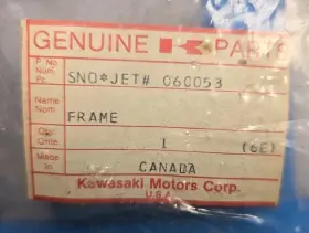 060015 Sno-jet New Snowmobile Frame Part#