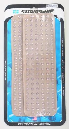 33-12-0003 Stomp Design Super Volcano All Purpose Strips For Snowmobiles Clear 2-pack