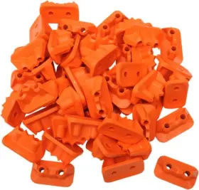 2512-p2-org Stud Boy Super-lite Pro Series Double Backer Plates - Orange .75 Inch Snowmobile