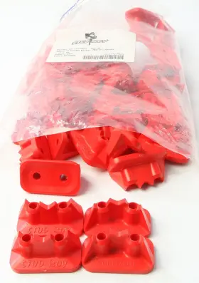 2512-p2-red Stud Boy 18-33919r 2-ply Super Lite Pro Series Double Backers