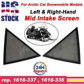 1616-337 Vroomautoly Left-hand And Right-hand Mid Intake Screen Kit For Arctic Cat Snowmobile Models