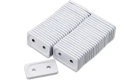 Adg-3815-48 Woodys Support Plates - White Double 48 Pack