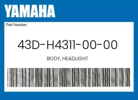43d-h4311-00-00 Yamaha Genuine Body Headlight -