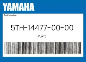 5th-14477-00-00 Yamaha Genuine Plate -