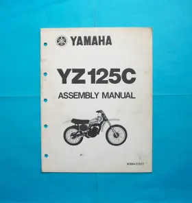 Lit-11666-00-16 Yamaha 1976 Yz125c Assembly Manual Lit-11666- 00-16 Used-oem Not A Reprint