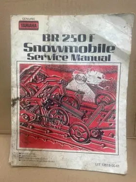 Lit-12618-00-41 Yamaha Genuine Oem Br 250f Service Manual Snowmobile