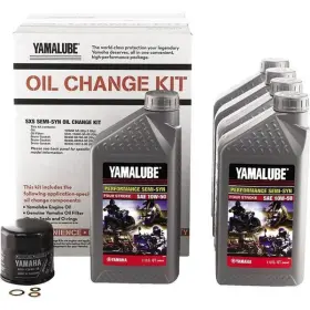 Lub-sxscg-kt-10 Yamalube 10w50 Side By Semi-synthetic Oil Change Kit