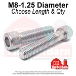 M8-1.25 Class 12.9 Coarse Socket Head Cap Screws Zinc Clear(choose Length & Qty) New. Price: $314.07.
