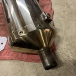 Triumph Speed Triple Oem T2200352 R/h Silencer Muffler Stock Like New Used. Price: $149.69.