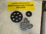 2000 Polaris Indy Triumph 600 Triple Drive Chain Gears Sprocket Set 21T 39T Xlt Used. Price: $69.00.