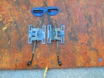 1974 Arctic Cat Cheetah 440 R/l Latch,and Plates 0106-397,0106-450 Used. Price: $20.00.