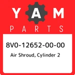 8V0-12652-00-00 Yamaha Air Shroud, Cylinder 8V0126520000, New Genuine Oem Part. Price: $46.55.