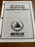 Snowmobile Parts Manual Arctic Cat 1991 Cheetah Touring Oem # 2254-657 Used. Price: $8.00.