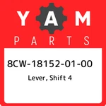 8CW-18152-01-00 Yamaha Lever, Shift 4 8CW181520100, New Genuine Oem Part. Price: $107.00.