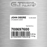 700697600 Cylinder Liner Fits John Deere (surplus Open Box) New. Price: $54.44.
