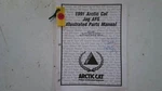 1991 Arctic Cat Snowmobile Jag Afs Parts Manual P/n 2254-650 M179 Used. Price: $10.00.