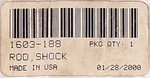 Shock Rod Part Number 1603-188 For Arctic Cat New. Price: $19.99.