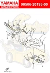 Yamaha Spring, Tension (2X3) 90506-20193-00 Oem New. Price: $19.00.