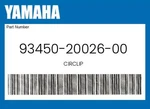 Yamaha Genuine Circlip 93450-20026-00 New. Price: $11.24.