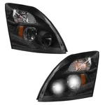 For 2004-2017 Volvo Vn/vnl Commercial Truck Black Projector Led Bar Headlights New. Price: $318.00.