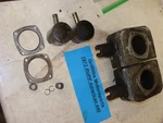 1973 Rupp American Tr 440 40HP Tohatsu Right Left Cylinder Piston Exhaust Used. Price: $144.00.