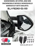 Yamaha Sidewinder Viper Srx Snowmobile Windshield Mirror Set With Mount Kit New. Price: $209.99.