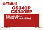 1990 Yamaha CS340P & CS340EP LIT-12628-01-22 Snowmobile Owners Manual (305) New. Price: $35.18.