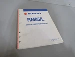 2005 Suzuki RM85L Oem Genuine Owner's Service Manual 99011-02B80-03A Used. Price: $24.95.