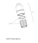 Polaris Filter And O-ring For Aluminum Cap, Genuine Oem Part 0454822, Qty 1 New. Price: $30.99.