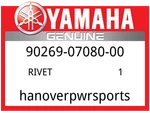 Yamaha Oem Part 90269-07080-00 Rivet New. Price: $5.49.