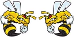 Ski-doo Angry Bee Pairs Decal 4" Each New. Price: $10.95.
