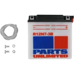 Parts Unlimited 12V Conventional Battery #12N7-3B (R12N7-3B) New. Price: $47.95.