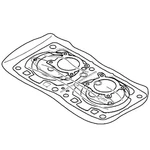Arctic Cat Snowmobile Engine Gasket Kit 440 #0636-884 New. Price: $75.00.