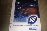 Yamaha 1998 Snowmobile Technical Update Used. Price: $32.00.