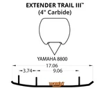 Woodys Extender Trail Iii Flat-top Carbide Runners For 2018 Yamaha SW10XS41 New. Price: $129.07.