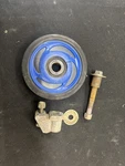 2001 Le Oem Polaris 1590275-107 Blue Bogie Wheel And Bracket RW7727 Used. Price: $24.99.