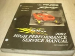 Oem Polaris 9917368 Service Manual 02 Snow/high Performance Used. Price: $26.99.