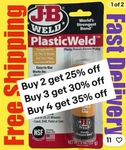8237 Plasticweld Epoxy Putty Stick New. Price: $8.50.