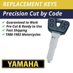 Yamaha Motorcycle Keys 1980-1983 Replacement Cut Code C11112-C14433 New. Price: $11.99.