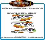 1997 Arctic Cat Zrt 600 Replacement Decal Kit With Dash And Tunnel Graphics New. Price: $105.68.