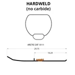 Woodys Top-stock Hard Surface Bar Carbide Runners For 1990 Arctic Cat Prowler New. Price: $73.26.
