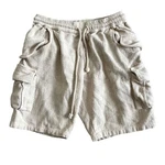 Free People Women's Sz Sea La Vie Cargo Shorts Textured Beige Pre-owned. Price: $29.25.