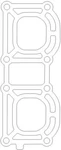 Yamaha FX700 61X-14613-A0 Exhaust Pipe Gasket New. Price: $15.95.
