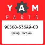 90508-536A9-00 Yamaha Spring, Torsion 90508536A900, New Genuine Oem Part. Price: $15.26.