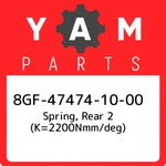 8GF-47474-10-00 Yamaha Spring, Rear (K=2200NMM/DEG) 8GF474741000, New Genuine. Price: $196.96.